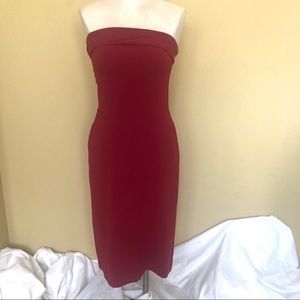 Tahari strapless bodycon midi tube dress 4